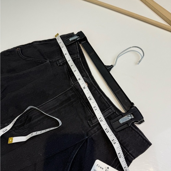 Free People Black Denim Skirt Size 28 New - Picture 7 of 8